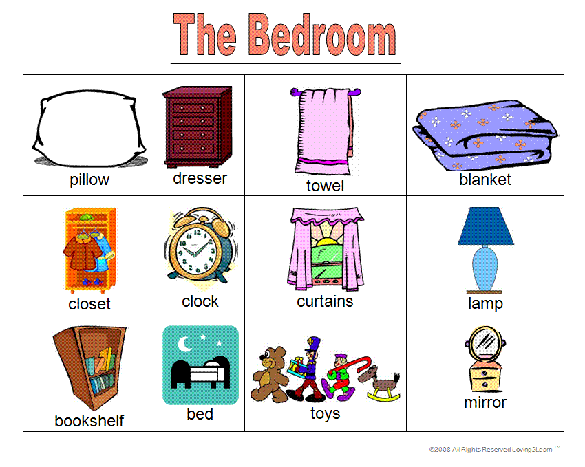 another word for bedroom furniture